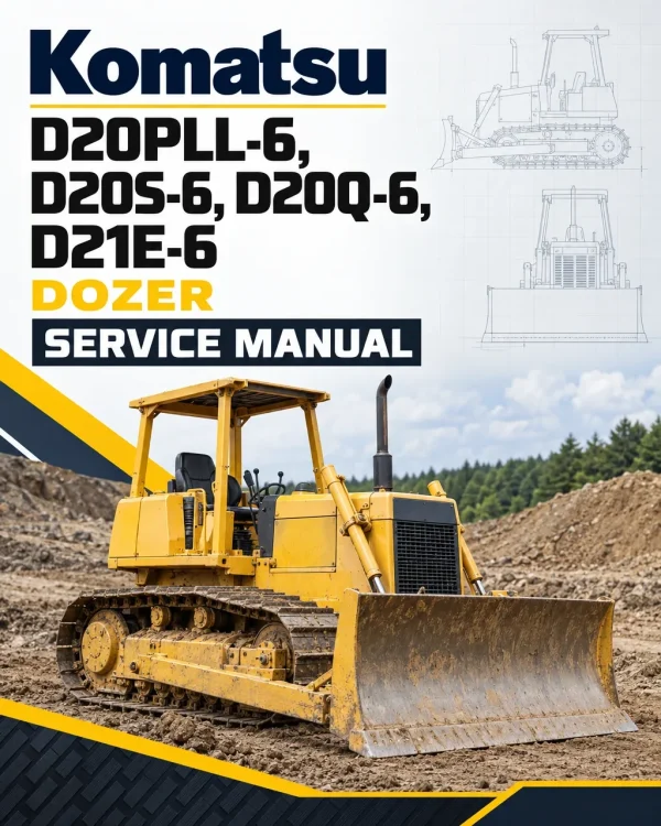 Komatsu D20PLL-6, D20S-6, D20Q-6, D21E-6 Dozer Service Manual Komatsu D20PLL-6, D20S-6, D20Q-6, D21E-6 Dozer Service Manual