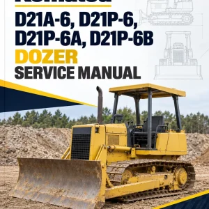 Komatsu D21A-6, D21P-6, D21P-6A, D21P-6B Dozer Service Manual
