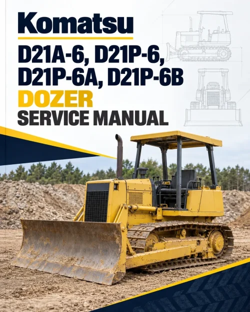 Komatsu D21A-6, D21P-6, D21P-6A, D21P-6B Dozer Service Manual