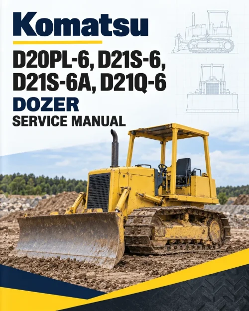 Komatsu D20PL-6, D21S-6, D21S-6A, D21Q-6 Dozer Service Manual