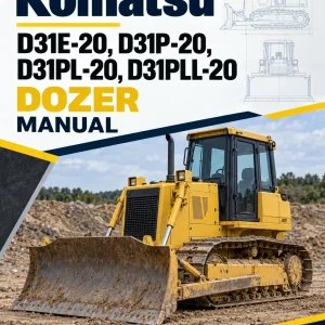 Komatsu D31E-20, D31P-20, D31PL-20, D31PLL-20 Dozer Manual