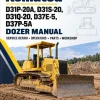 Komatsu D31P-20A, D31S-20, D31Q-20, D37E-5, D37P-5A Dozer Manual