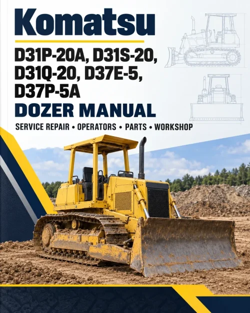 Komatsu D31P-20A, D31S-20, D31Q-20, D37E-5, D37P-5A Dozer Manual