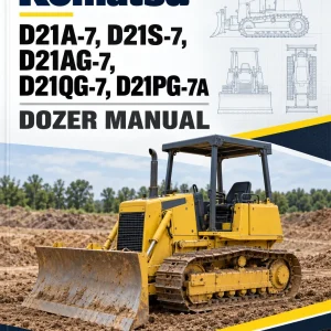 Komatsu D21A-7, D21S-7, D21AG-7, D21QG-7, D21PG-7A Dozer Manual