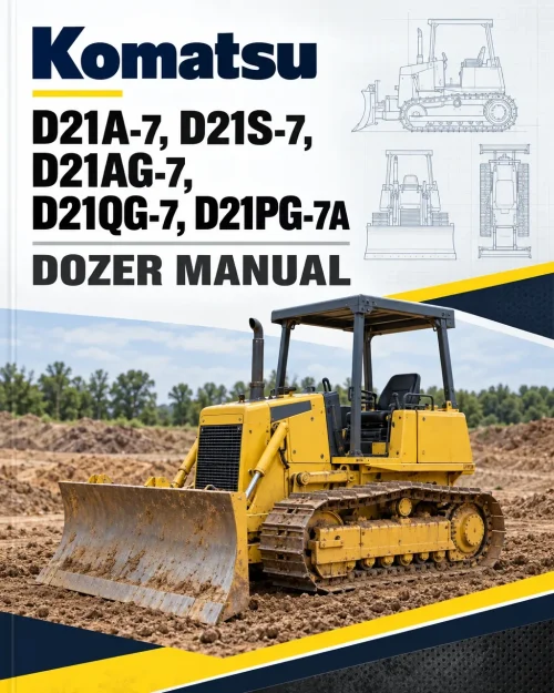 Komatsu D21A-7, D21S-7, D21AG-7, D21QG-7, D21PG-7A Dozer Manual