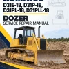 Komatsu D31E-18, D31P-18, D31PL-18, D31PLL-18 Dozer Manual Komatsu D31E-18, D31P-18, D31PL-18, D31PLL-18 Dozer Manual