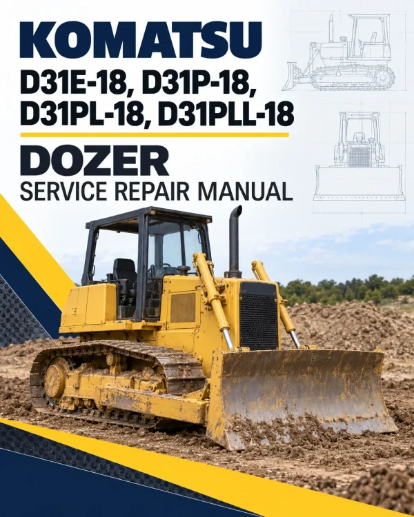 Komatsu D31E-18, D31P-18, D31PL-18, D31PLL-18 Dozer Manual Komatsu D31E-18, D31P-18, D31PL-18, D31PLL-18 Dozer Manual