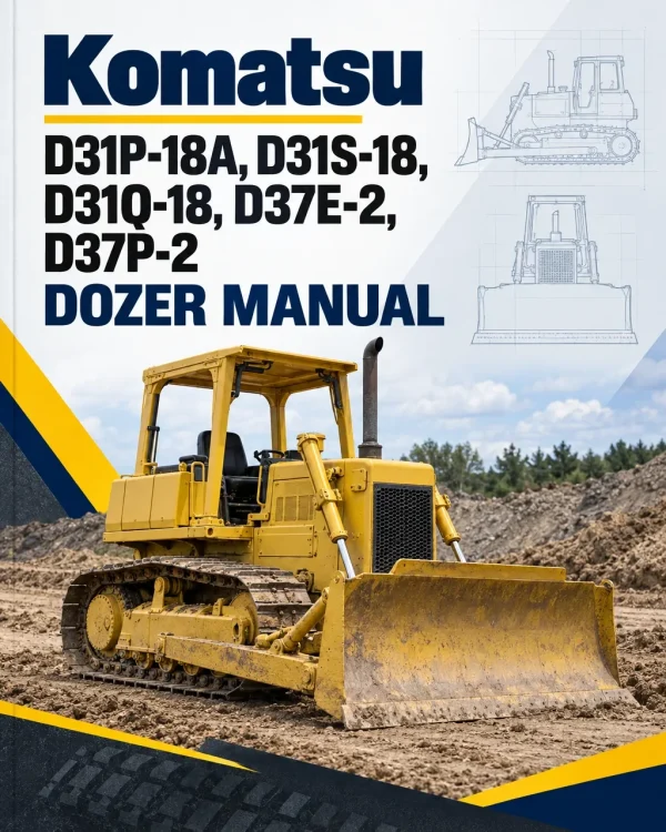 Komatsu D31P-18A, D31S-18, D31Q-18, D37E-2, D37P-2 Dozer Manual Komatsu D31P-18A, D31S-18, D31Q-18, D37E-2, D37P-2 Dozer Manual