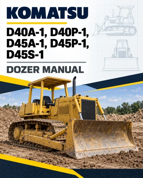 Komatsu D40A-1, D40P-1, D45A-1, D45P-1, D45S-1 Dozer Manual