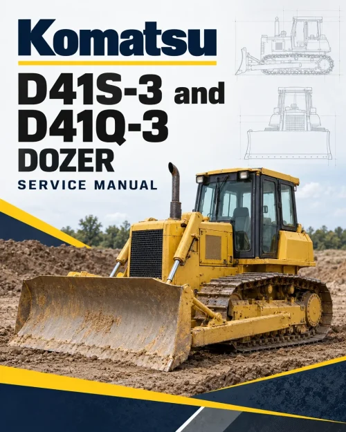 Komatsu D41S-3 and D41Q-3 Dozer Service Manual