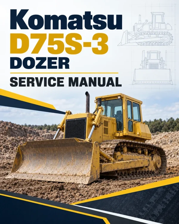 Komatsu D75S-3 Dozer Service Manual