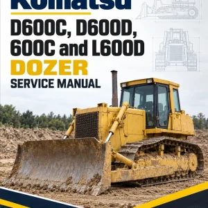 Komatsu D600C, D600D, 600C and L600D Dozer Service Manual