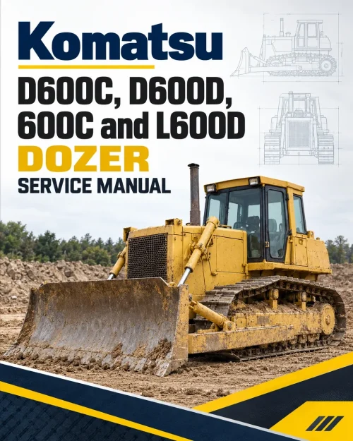 Komatsu D600C, D600D, 600C and L600D Dozer Service Manual