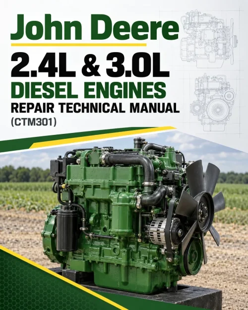 John Deere 2.4L & 3.0L Diesel Engines Repair Technical Manual (CTM301) John Deere 2.4L & 3.0L Diesel Engines Repair Technical Manual (CTM301)