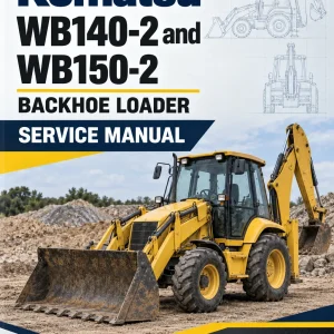 Komatsu WB140-2 and WB150-2 Backhoe Loader Service Manual