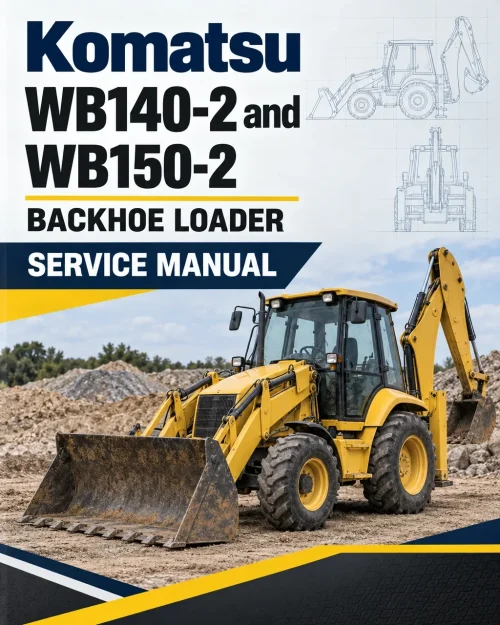 Komatsu WB140-2 and WB150-2 Backhoe Loader Service Manual