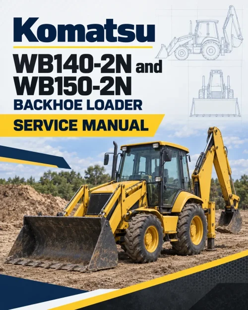 Komatsu WB140-2N and WB150-2N Backhoe Loader Service Manual