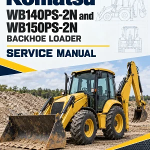 Komatsu WB140PS-2N and WB150PS-2N Backhoe Loader Service Manual