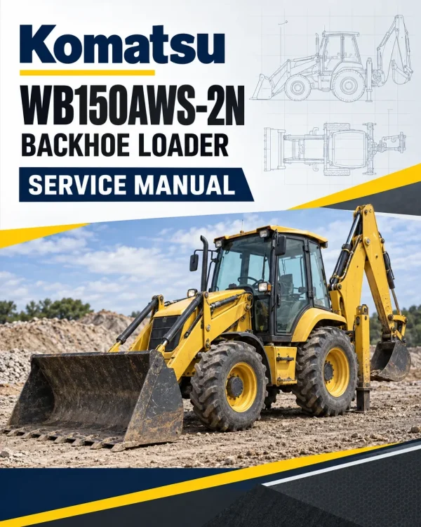 Komatsu WB150AWS-2N Backhoe Loader Service Manual