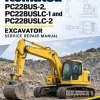 Komatsu PC228US-2, PC228USLC-1 and PC228USLC-2 Excavator Manual Komatsu PC228US-2, PC228USLC-1 and PC228USLC-2 Excavator Manual