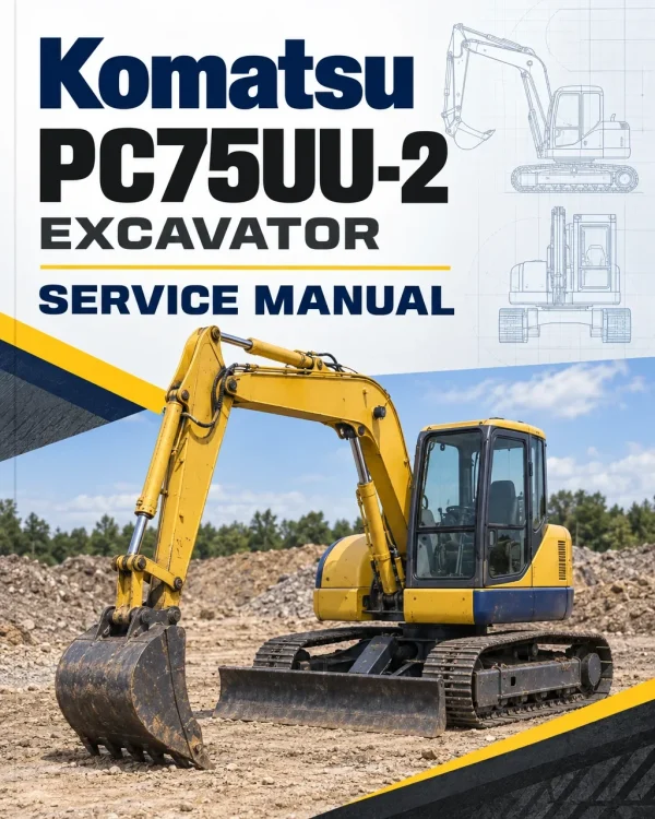 Komatsu PC75UU-2 Excavator Service Manual Komatsu PC75UU-2 Excavator Service Manual