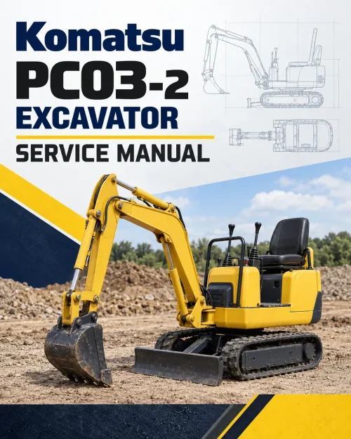 Komatsu PC03-2 Excavator Service Manual
