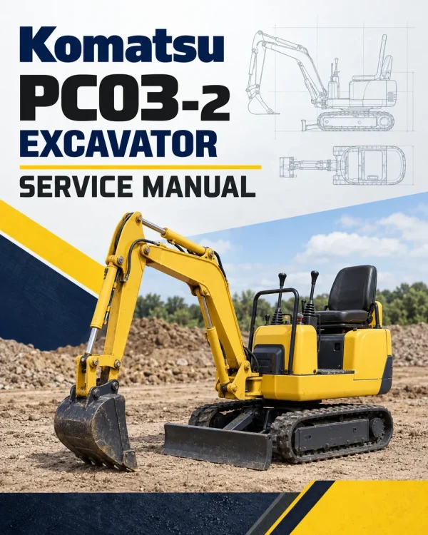 Komatsu PC03-2 Excavator Service Manual Komatsu PC03-2 Excavator Service Manual