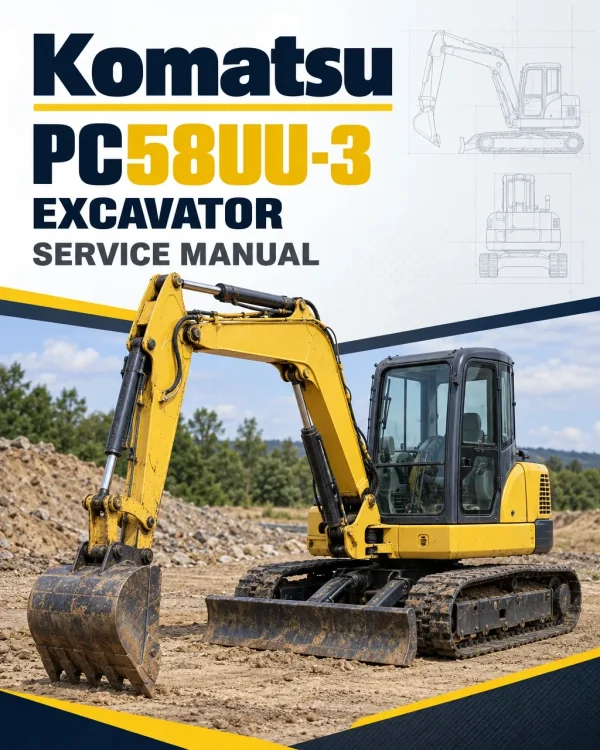 Komatsu PC58UU-3 Excavator Service Manual Komatsu PC58UU-3 Excavator Service Manual