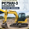 Komatsu PC75UU-3 Excavator Service Manual