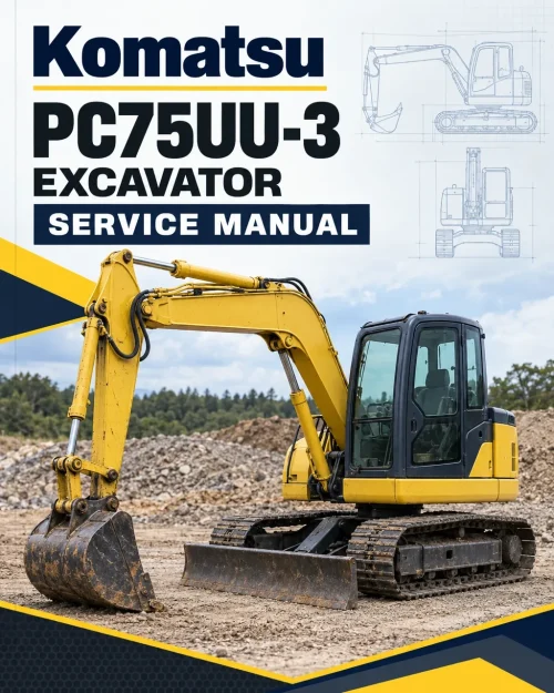 Komatsu PC75UU-3 Excavator Service Manual Komatsu PC75UU-3 Excavator Service Manual