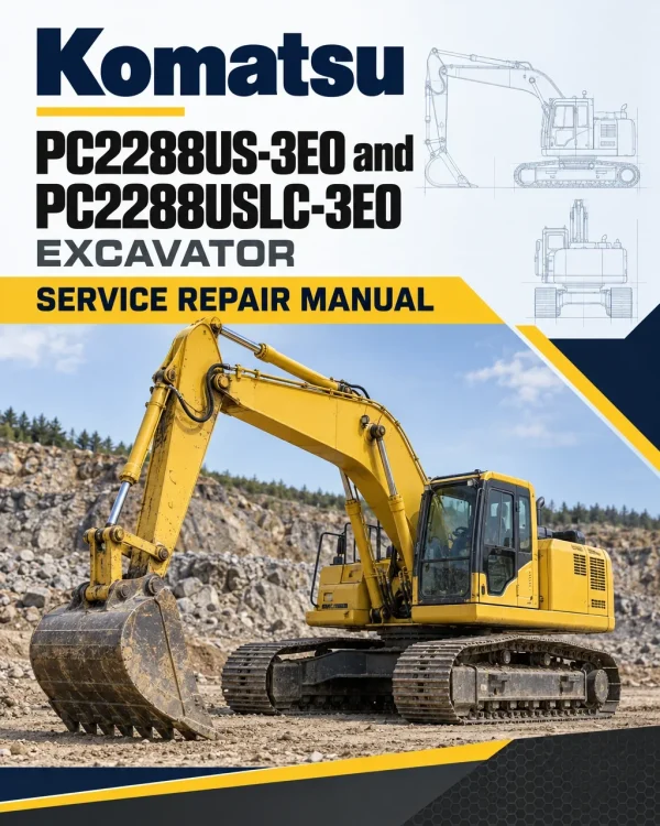 Komatsu PC2288US-3E0 and PC2288USLC-3E0 Excavator Manual Komatsu PC2288US-3E0 and PC2288USLC-3E0 Excavator Manual