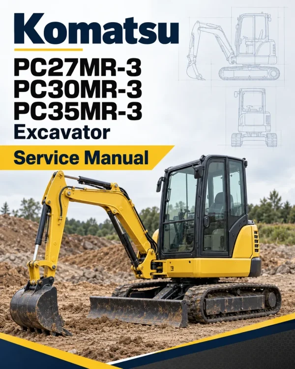 Komatsu PC27MR-3, PC30MR-3, PC35MR-3 Excavator Service Manual