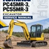 Komatsu PC45MR-3, PC55MR-3 Excavator Service Manual Komatsu PC45MR-3, PC55MR-3 Excavator Service Manual
