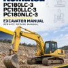 Komatsu PC180LC-3, PC180LLC-3, PC180NLC-3 Excavator Manual Komatsu PC180LC-3, PC180LLC-3, PC180NLC-3 Excavator Manual