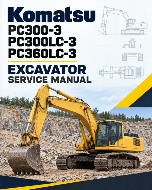 Komatsu PC300-3, PC300LC-3, PC360LC-3 Excavator Service Manual Komatsu PC300-3, PC300LC-3, PC360LC-3 Excavator Service Manual