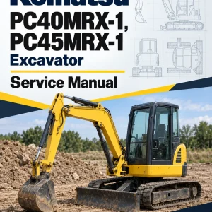 Komatsu PC40MRX-1, PC45MRX-1 Excavator Service Manual Komatsu PC40MRX-1, PC45MRX-1 Excavator Service Manual