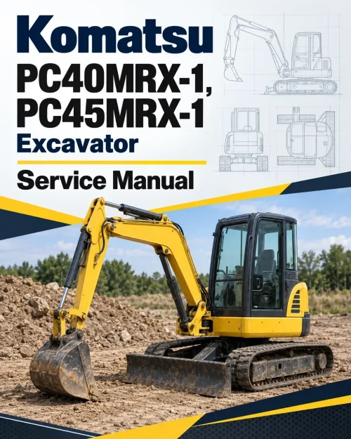 Komatsu PC40MRX-1, PC45MRX-1 Excavator Service Manual