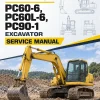 Komatsu PC60-6, PC60L-6, PC90-1 Excavator Service Manual