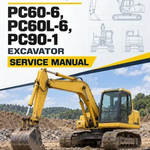 Komatsu PC60-6, PC60L-6, PC90-1 Excavator Service Manual