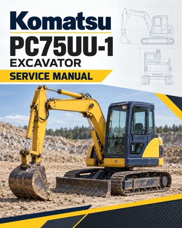 Komatsu PC75UU-1 Excavator Service Manual