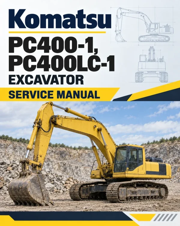 Komatsu PC400-1, PC400LC-1 Excavator Service Manual Komatsu PC400-1, PC400LC-1 Excavator Service Manual