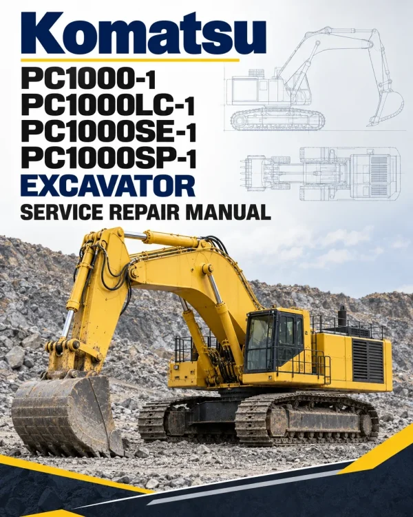 Komatsu PC1000-1, PC1000LC-1, PC1000SE-1, PC1000SP-1 Excavator Manual Komatsu PC1000-1, PC1000LC-1, PC1000SE-1, PC1000SP-1 Excavator Manual