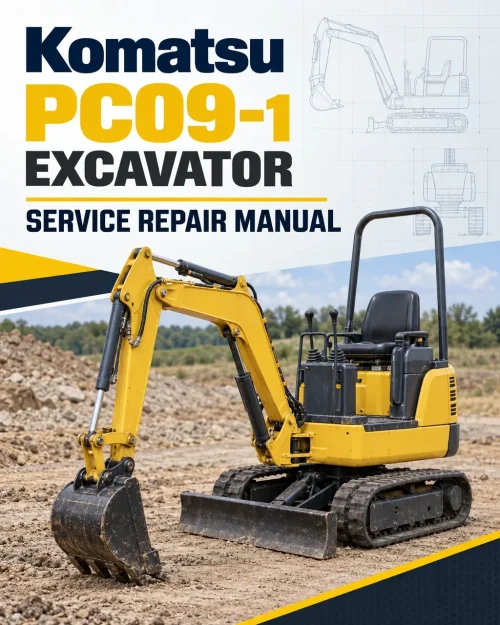 Komatsu PC09-1 Excavator Service Manual Komatsu PC09-1 Excavator Service Manual