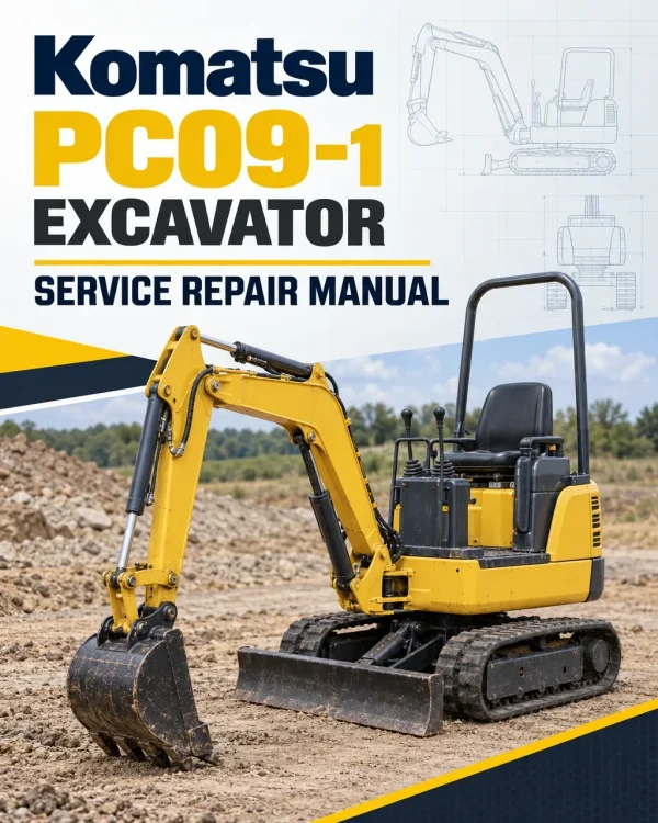 Komatsu PC09-1 Excavator Service Manual Komatsu PC09-1 Excavator Service Manual