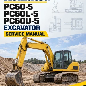 Komatsu PC60-5, PC60L-5, PC60U-5 Excavator Service Manual Komatsu PC60-5, PC60L-5, PC60U-5 Excavator Service Manual