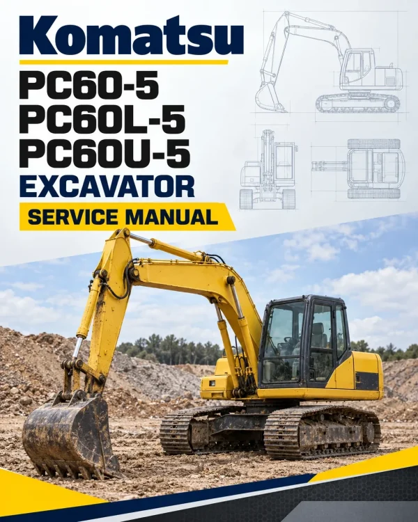 Komatsu PC60-5, PC60L-5, PC60U-5 Excavator Service Manual Komatsu PC60-5, PC60L-5, PC60U-5 Excavator Service Manual