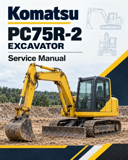 Komatsu PC75R-2 Excavator Service Manual