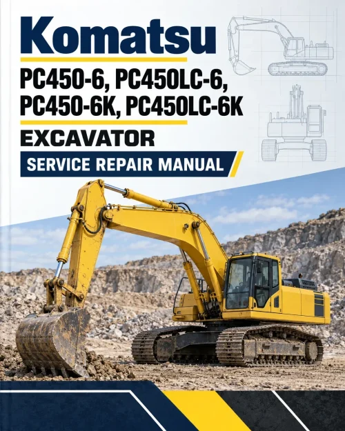 Komatsu PC450-6, PC450LC-6, PC450-6K, PC450LC-6K Excavator Manual Komatsu PC450-6, PC450LC-6, PC450-6K, PC450LC-6K Excavator Manual