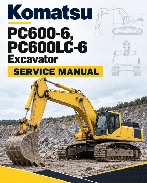 Komatsu PC600-6, PC600LC-6 Excavator Service Manual