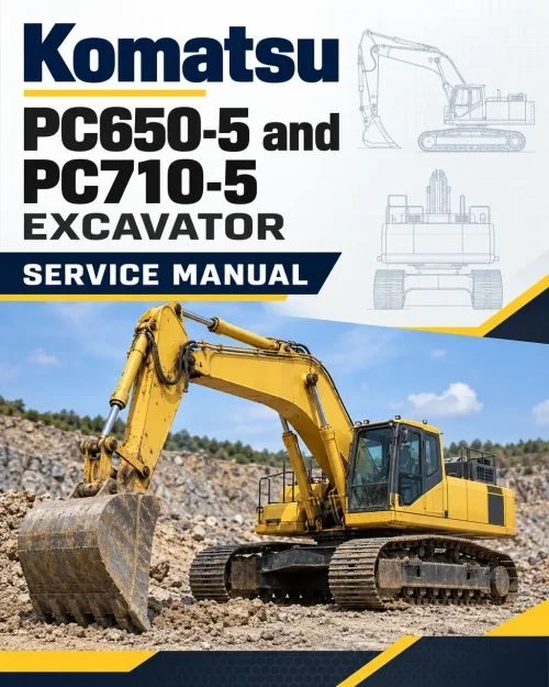 Komatsu PC650-5 and PC710-5 Excavator Service Manual Komatsu PC650-5 and PC710-5 Excavator Service Manual
